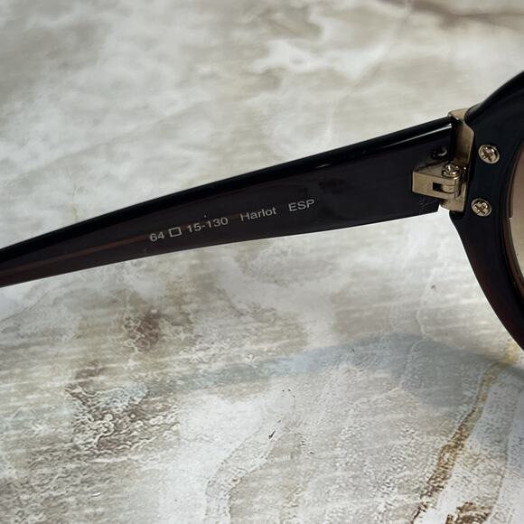 Oliver Peoples Sunglasses Harlot Oversized Dark Brown/Gold 64-15-130 Case Japan main image 11